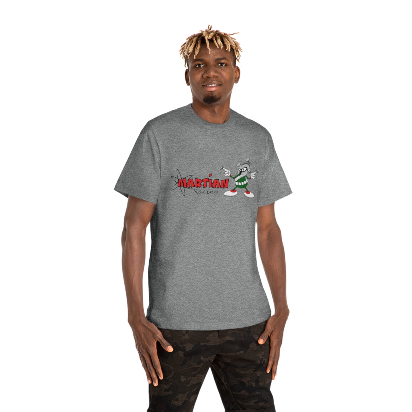 Gunmetal Civic Racing on the back T-Shirt — Martian Racing Graphic Tee