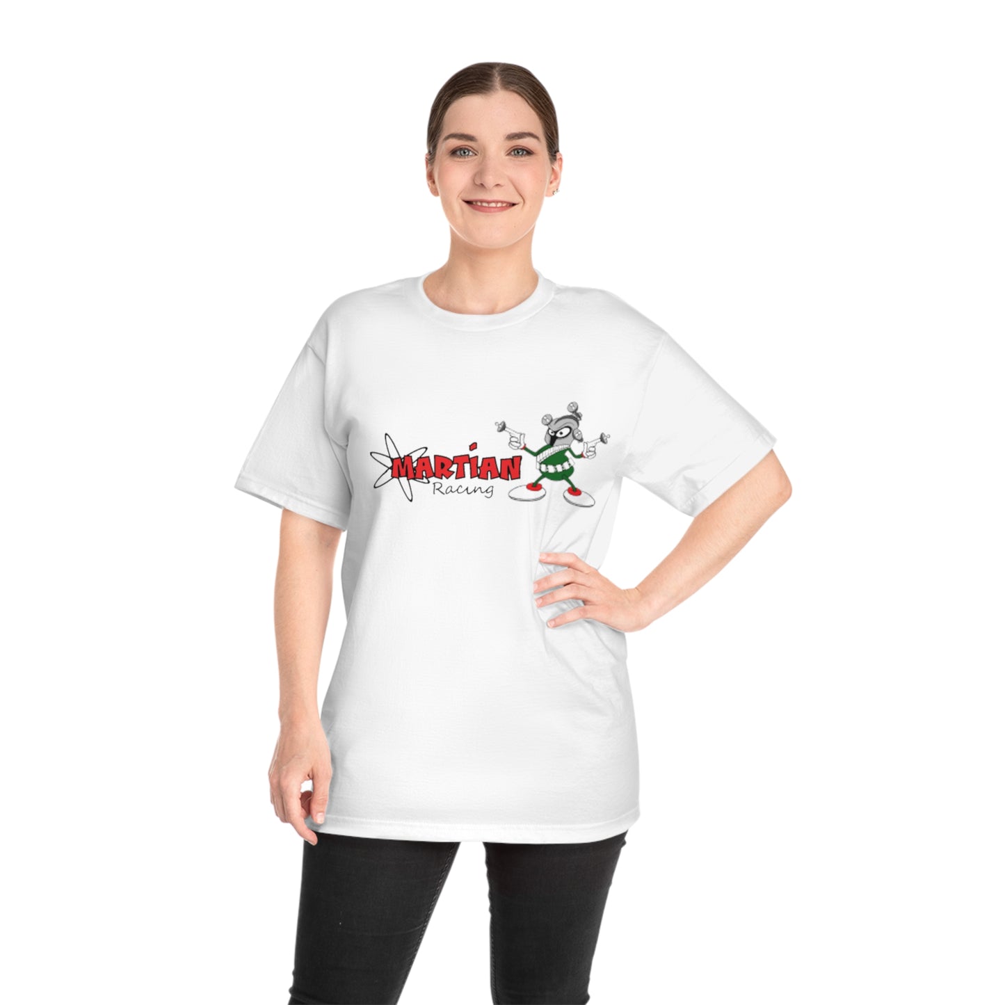 Gunmetal Civic Racing on the back T-Shirt — Martian Racing Graphic Tee
