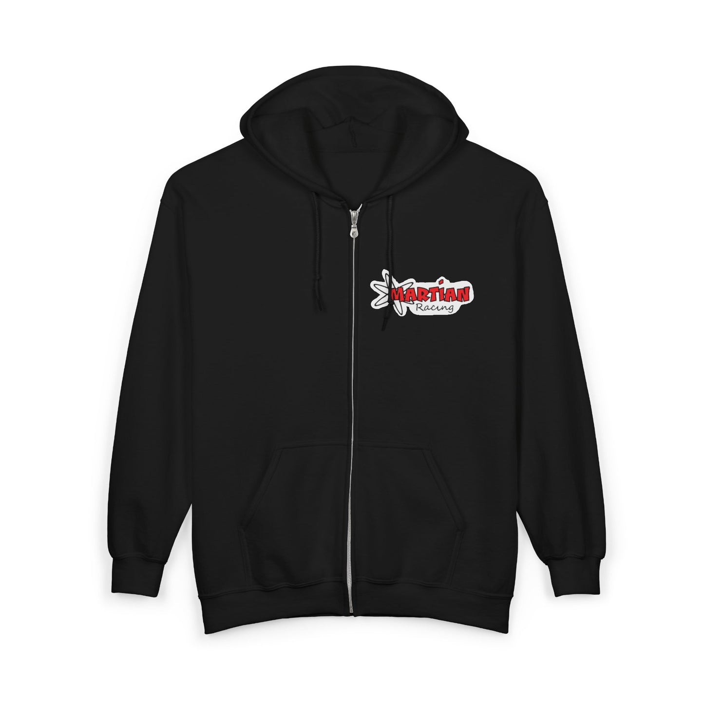 Nice Job! Graphic Zip Hoodie — Casual Black Full‑Zip Sweatshirt with Cheerful Thumbs‑Up Design