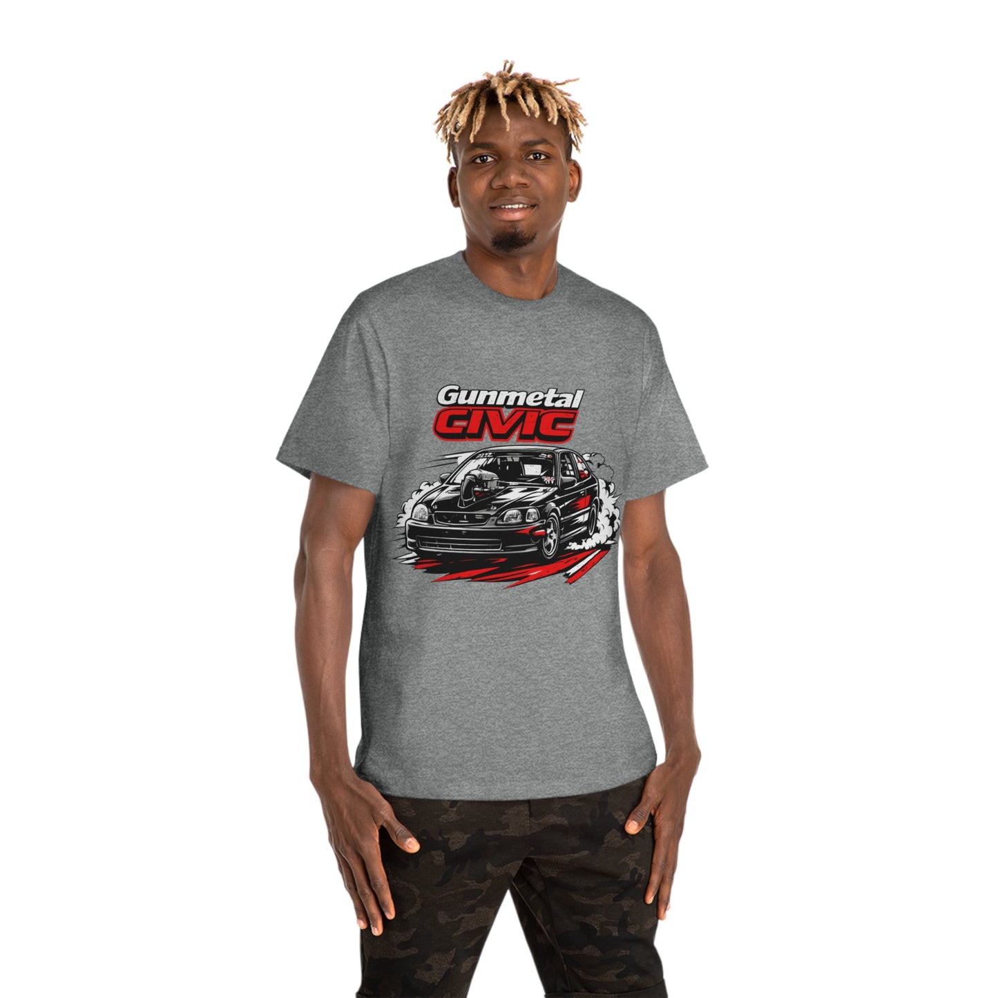 Gunmetal Civic Racing T-Shirt