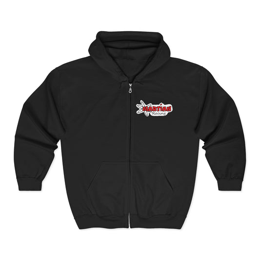 Martian Racing Character Full‑Zip Sweatshirt