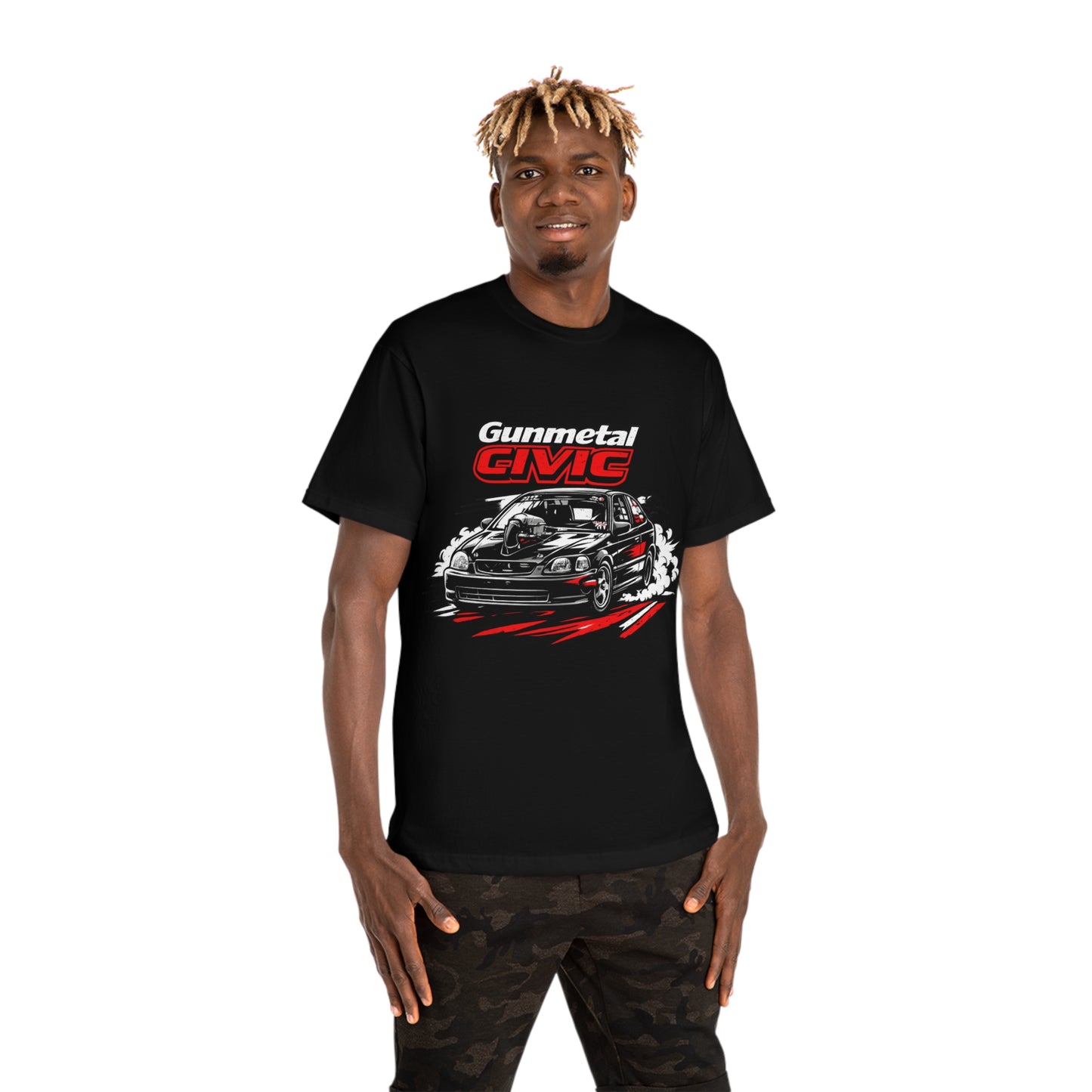 Gunmetal Civic Racing T-Shirt