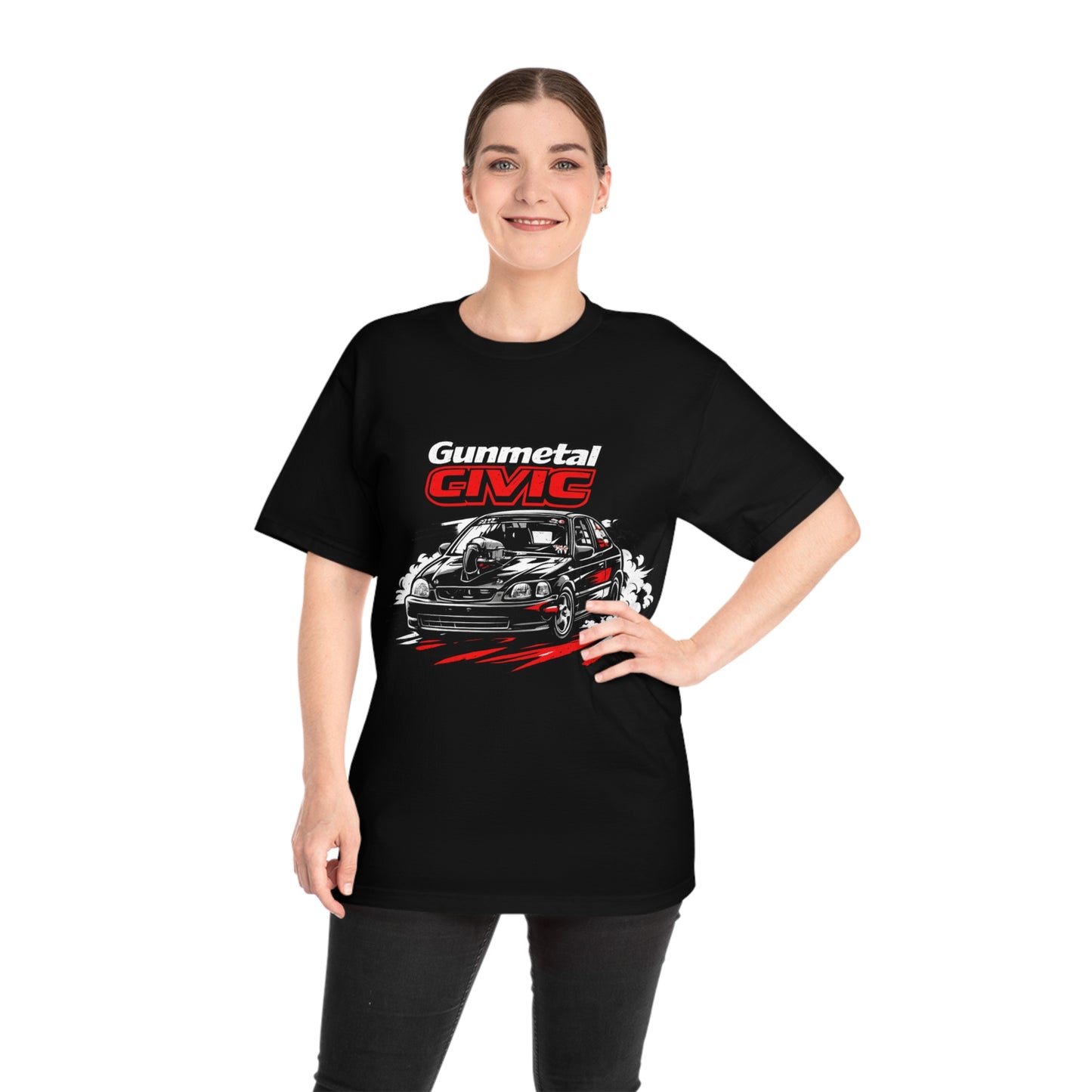 Gunmetal Civic Racing T-Shirt