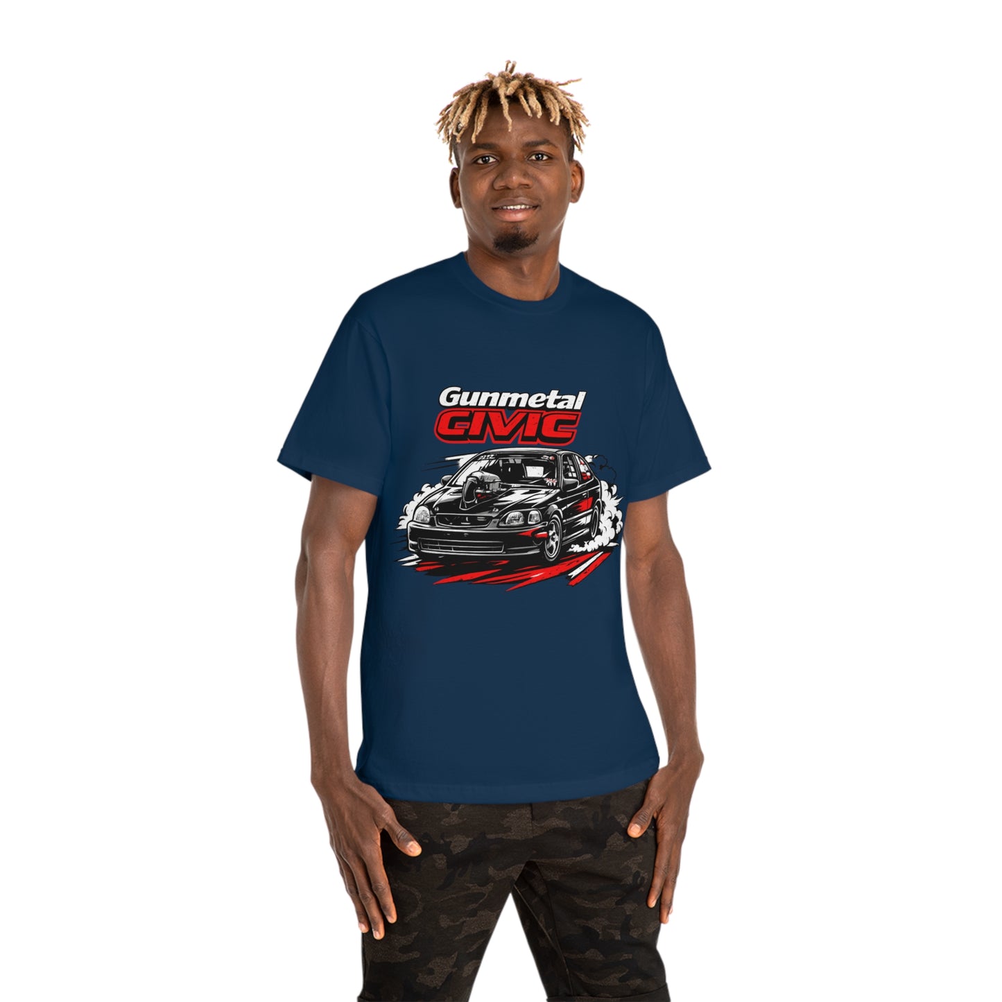 Gunmetal Civic Racing T-Shirt