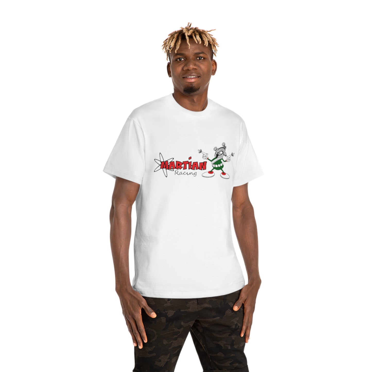 Gunmetal Civic Racing on the back T-Shirt — Martian Racing Graphic Tee
