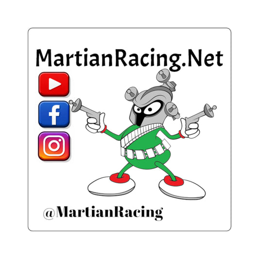 Martian Racing Social Media Square Sticker — YouTube, Facebook & Instagram Promo Sticker