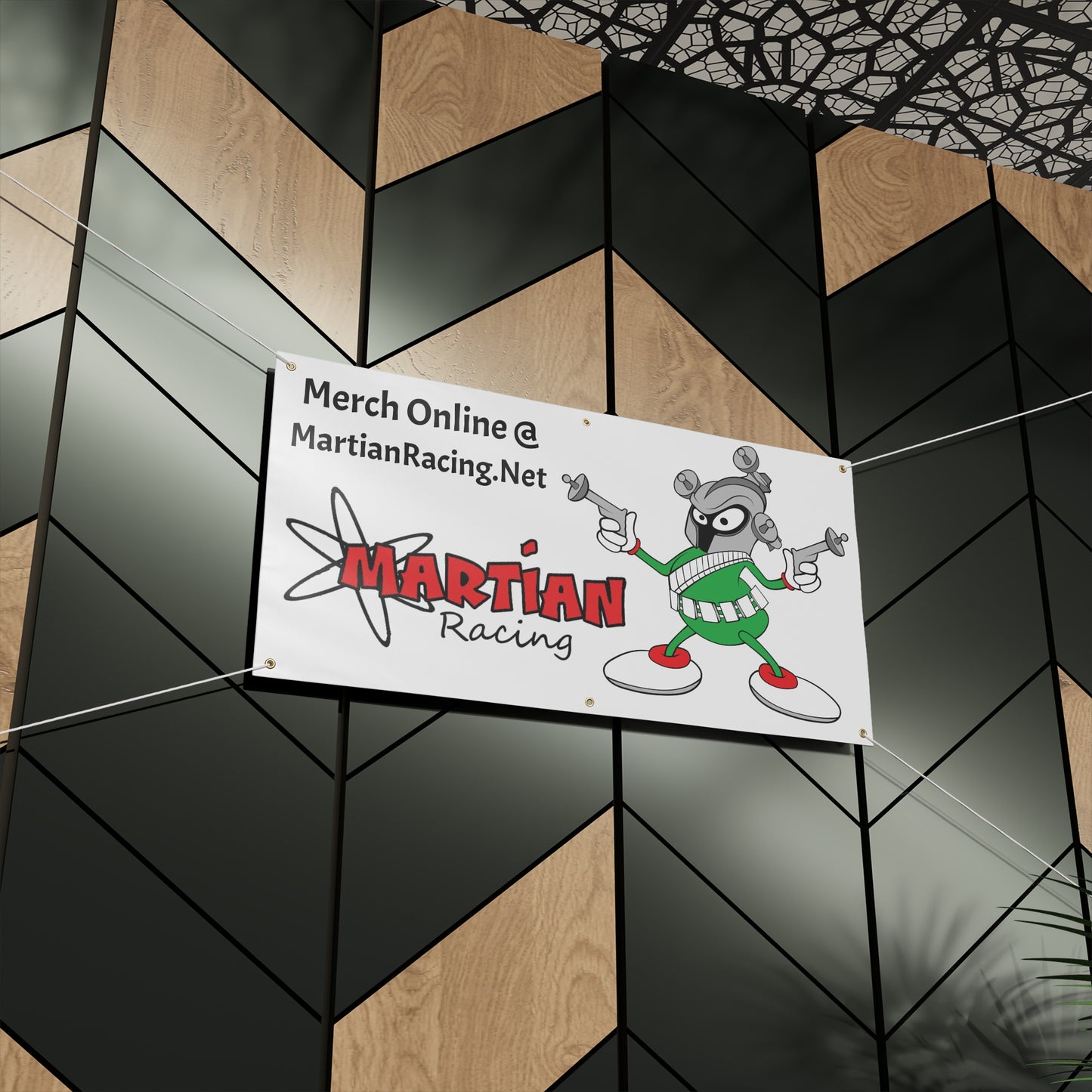 Martian Racing Promo Banner — @MartianRacing IG & YT Matte Vinyl