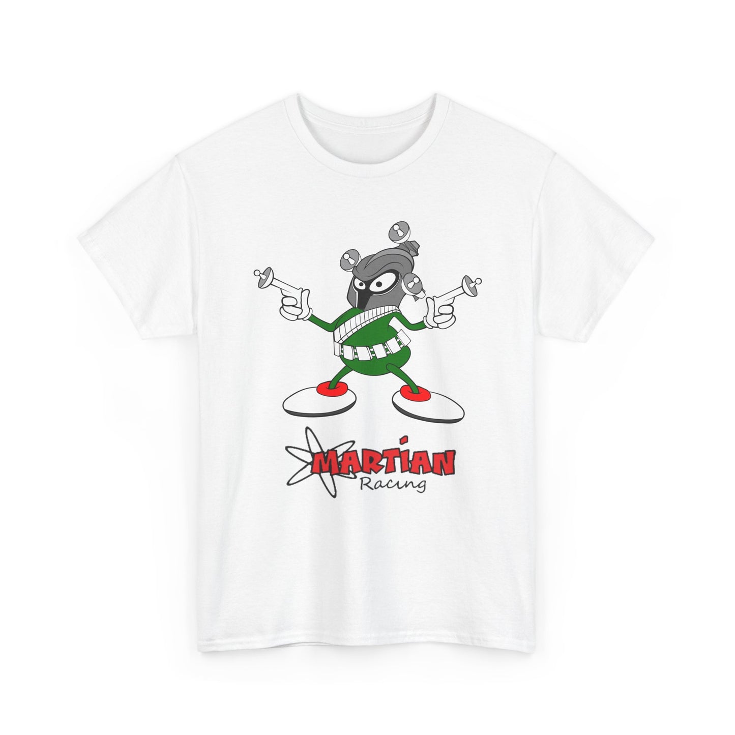 Martian Racing T-Shirt — Retro Cartoon Alien Graphic Tee