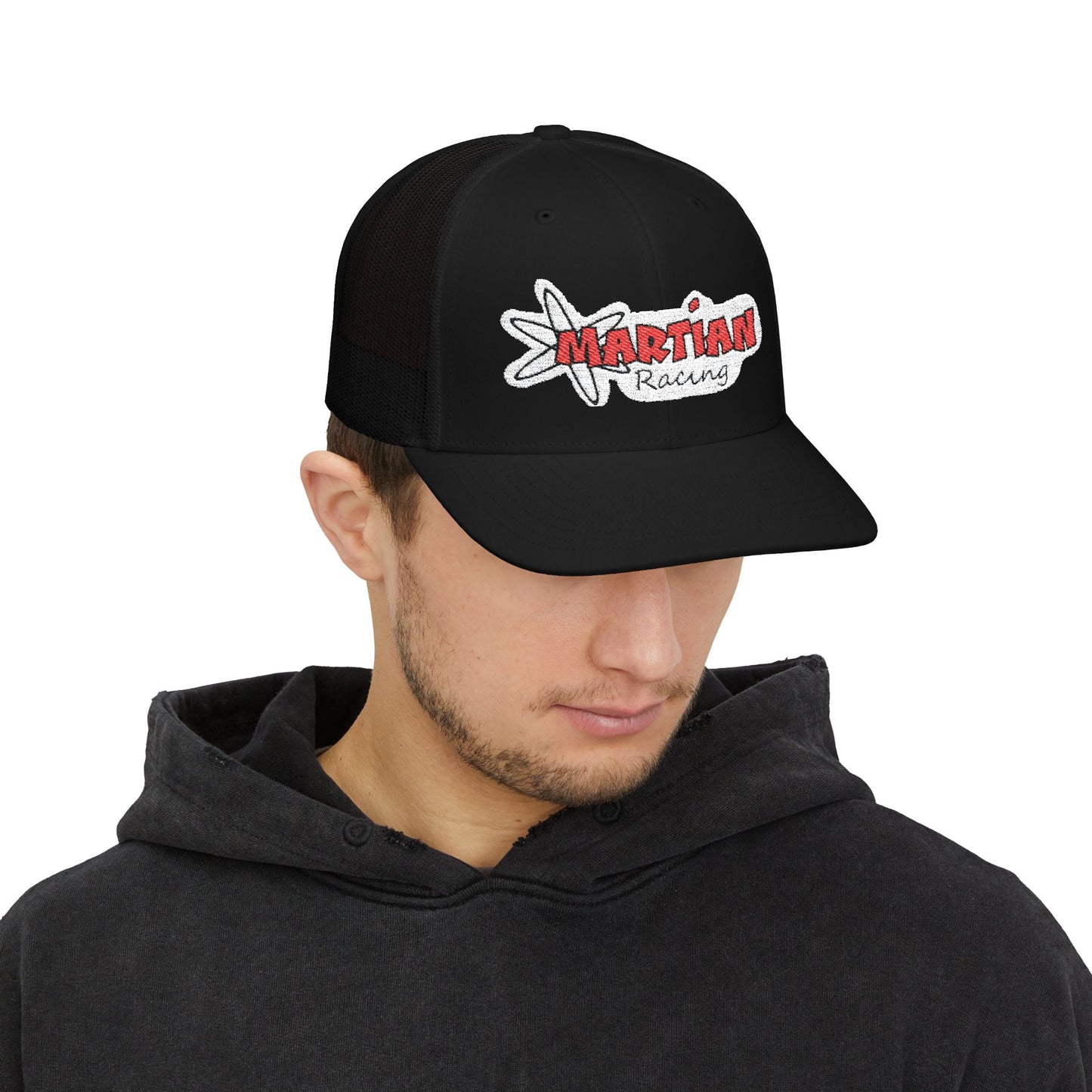 Martian Racing Embroidered Snapback Trucker Hat