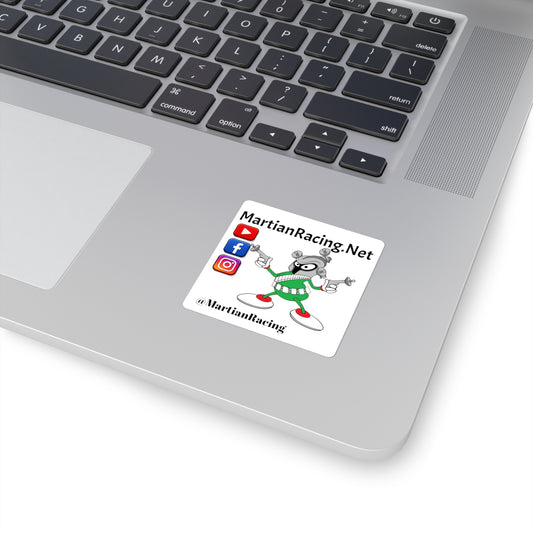Martian Racing Social Media Square Sticker — YouTube, Facebook & Instagram Promo Sticker