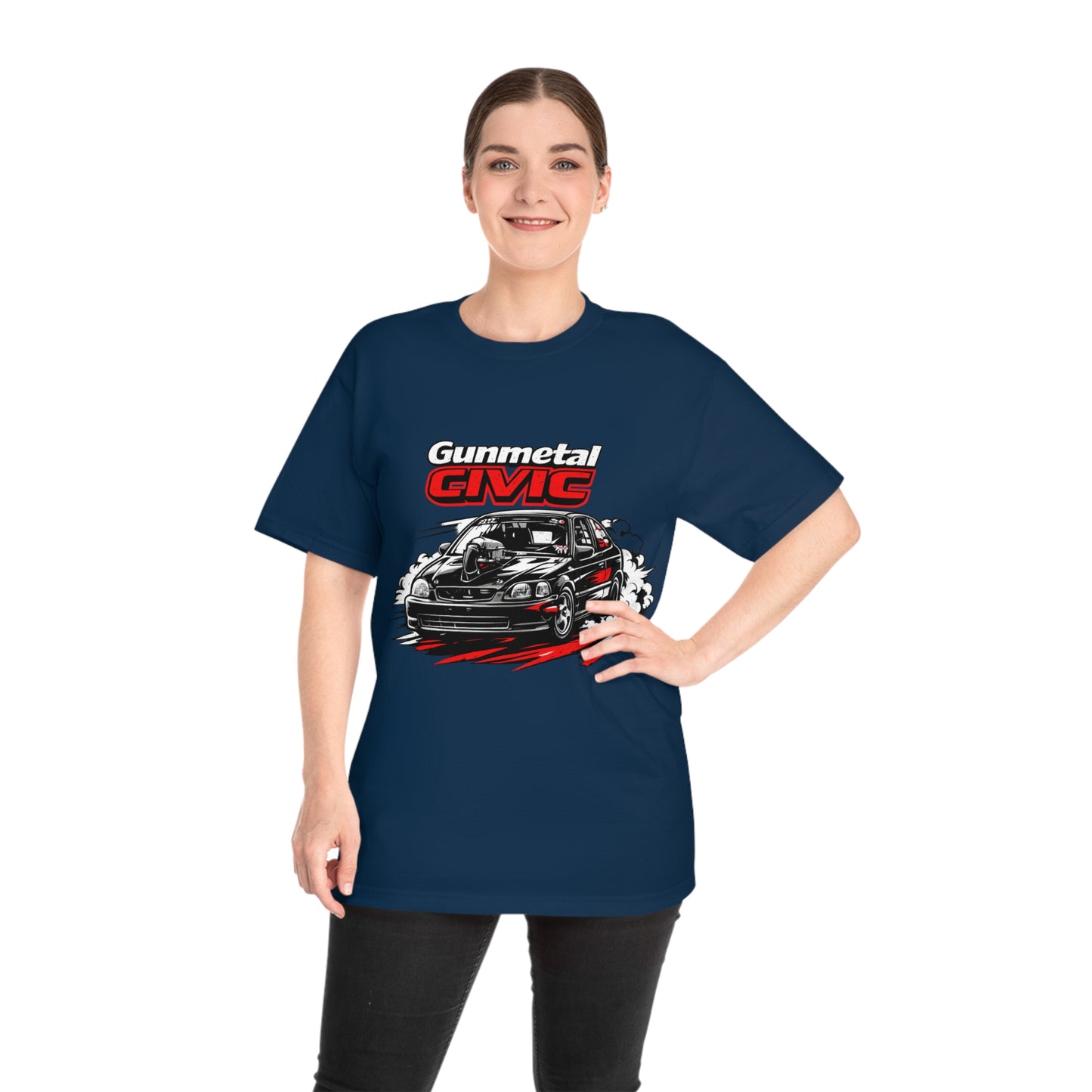 Gunmetal Civic Racing T-Shirt