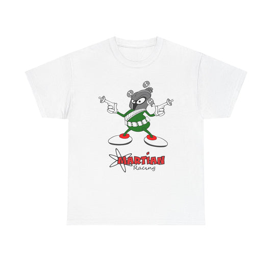 Martian Racing T-Shirt — Retro Cartoon Alien Graphic Tee
